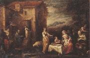 Francisco Antolinez y Sarabia The rest on the flight into egypt oil painting on canvas